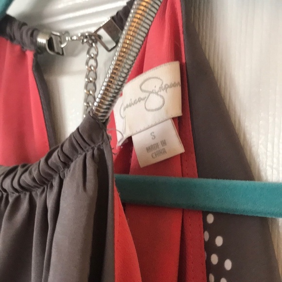 Jessica Simpson Halter Popover Flare Dress - Picture 5 of 6